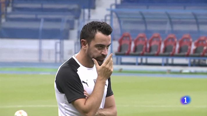 Telediario 1 - Laporta justifica la salida de Koeman, presenta a Sergi y elogia a Xavi