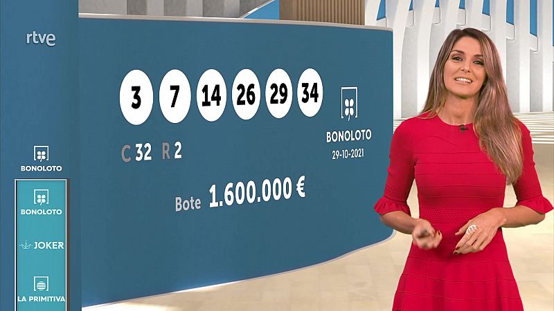 Sorteo de la Bonoloto y Euromillones del 29/10/2021 - ver ahora