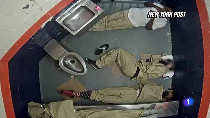 Telediario Fin de Semana - Denuncias de hacinamiento en prisiones de Nueva York