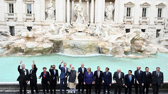 Telediario Fin de Semana - El G20 sella su compromiso de "esforzarse" para limitar el calentamiento global a 1,5 grados