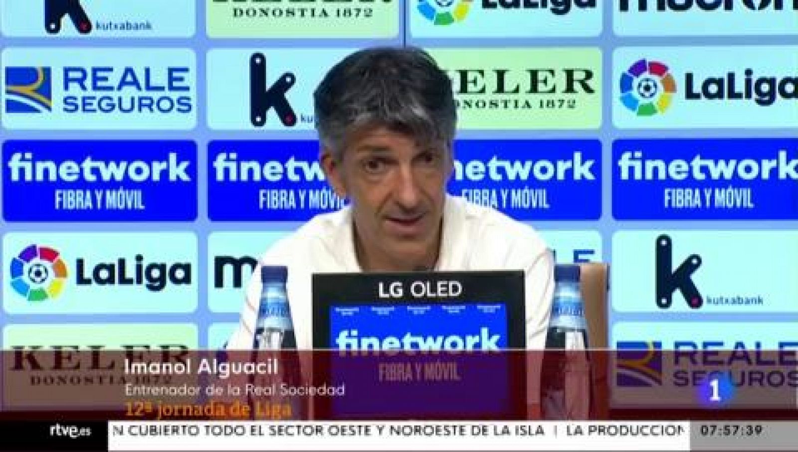 Imanol y Marcelino, orgullosos de sus equipos en el derbi 