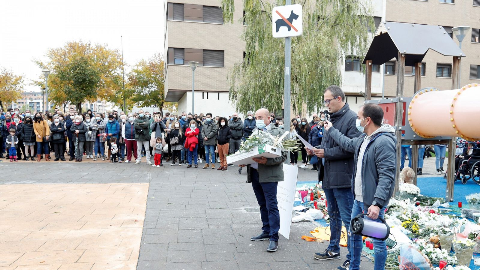 Continúan los homenajes por el niño asesinado en Lardero