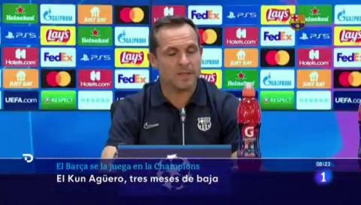 Telediario Matinal - El 'Kun' Agüero estará tres meses de baja por su problema cardíaco