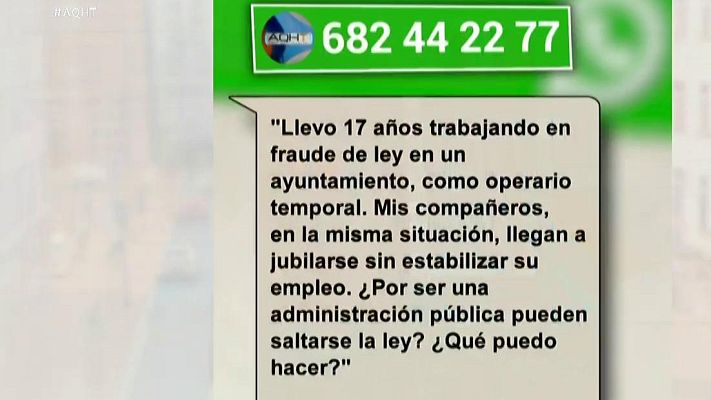 Aquí hay trabajo - ¿Puede tener la administración tener personal temporal duran