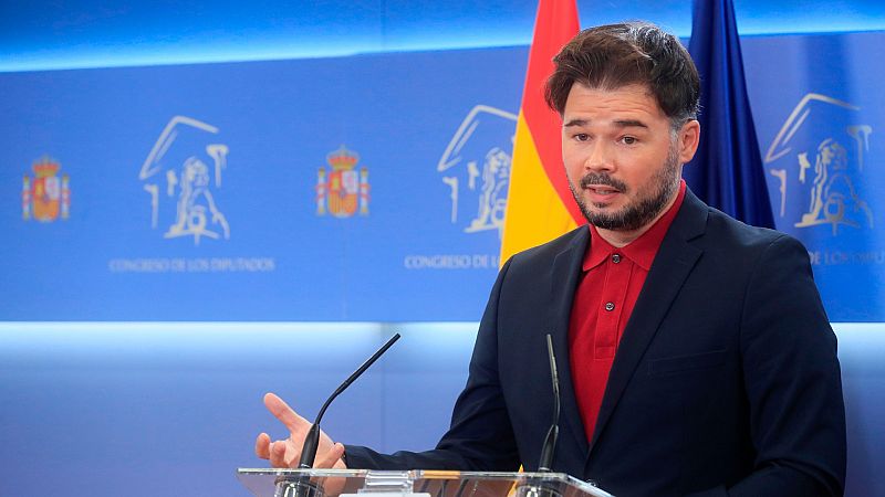 Rufián: "Se ha superado una primera fase, pero ahora viene el meollo de los Presupuestos"