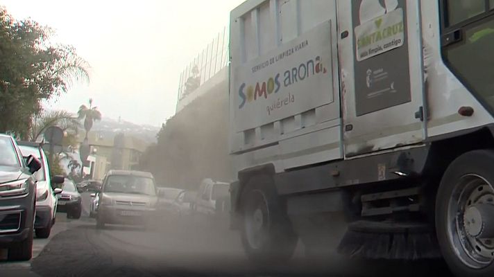 Telediario 1 - La mala calidad del aire provoca al menos seis ingresados por problemas respiratorios en La Palma