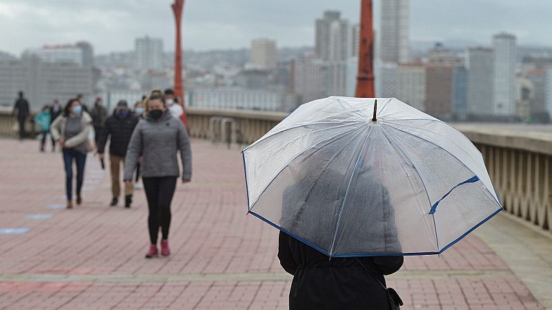 Lluvias fuertes en el litoral cantábrico y al norte de Baleares