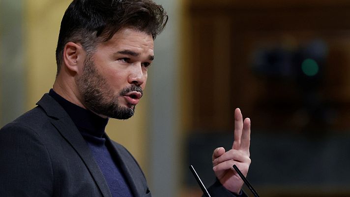 Informativo 24h - Rufián al PSOE: "Solo se ha superado la primera fase de los presupuestos, de ustedes depende que se supere la segunda"