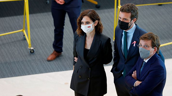 Telediario 2 - La lucha por liderar el PP de la Comunidad de Madrid se encona y enfrenta a Ayuso con la dirección nacional