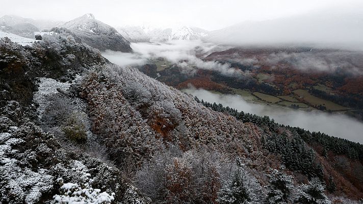 Un anticiclón pone en aviso por lluvia, viento y nieve a cuatro comunidades