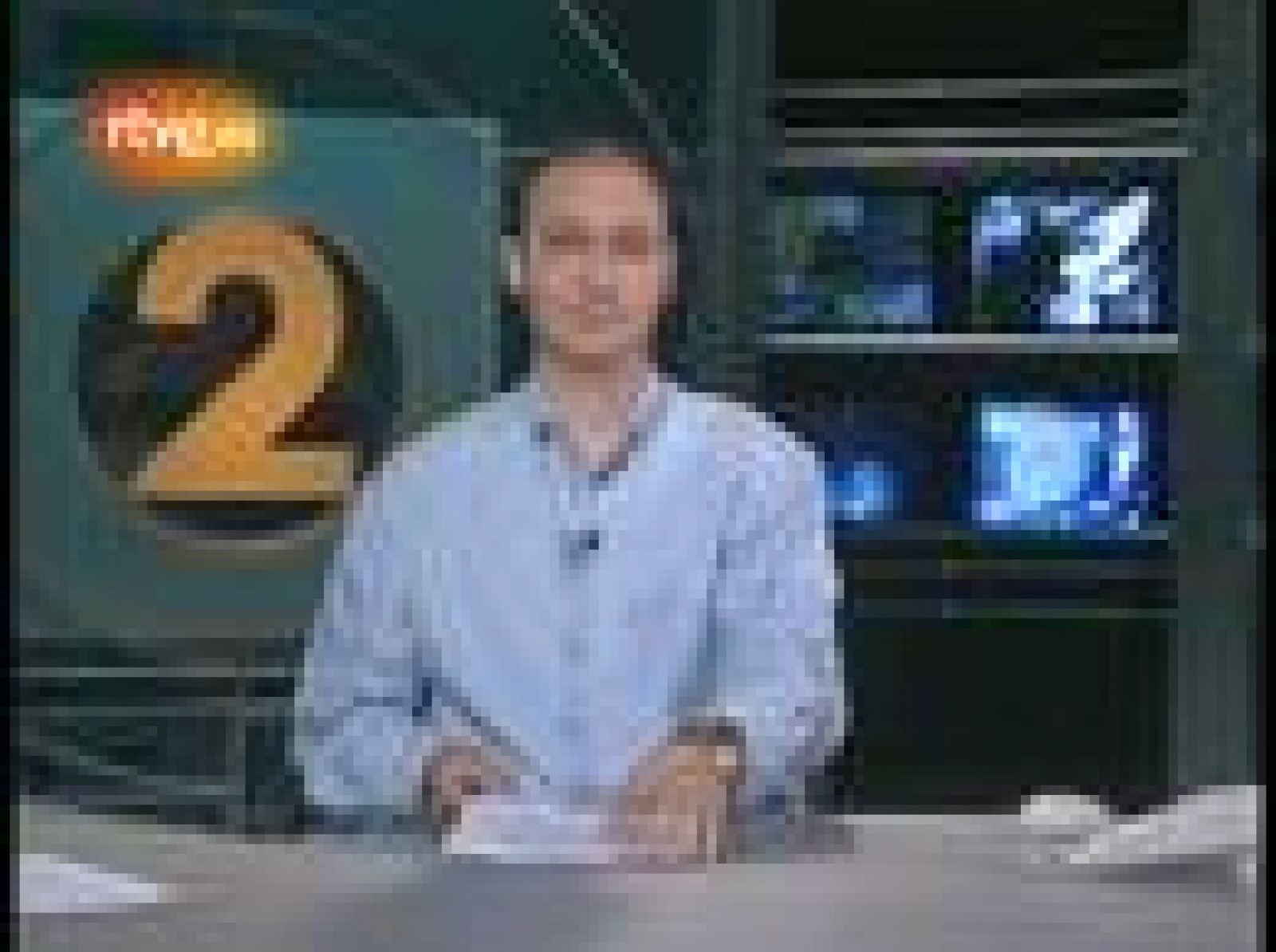   Los comienzos de Fran Llorente en La 2 Noticias. Fran, ahora director de servicios informativos de TVE, sustituyó a Lorenzo Milá en 2003.