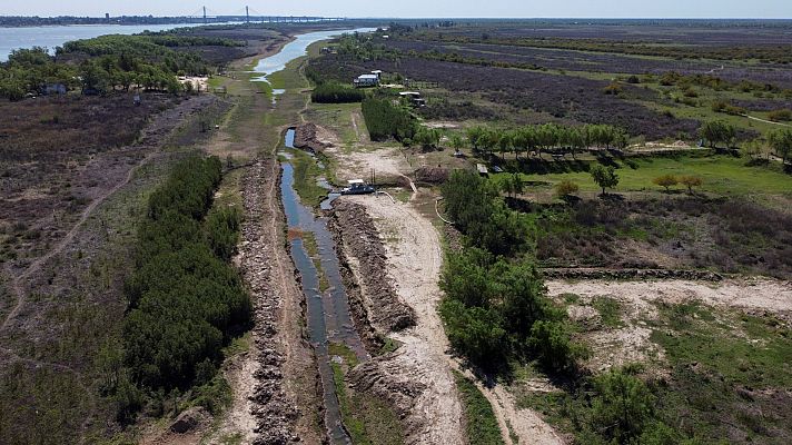 Telediario 1 - El río Paraná sufre su peor sequía en casi 80 años