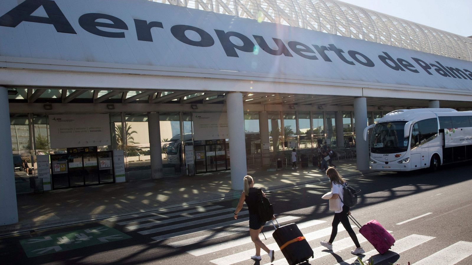 Doce pasajeros detenidos y otros doce en búsqueda tras el aterrizaje de emergencia en el aeropuerto de Palma
