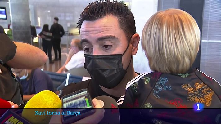 Xavi assumeix la banqueta del Barça amb il·lusió i ambició