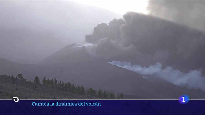 Cambia la dinámica del volcán de La Palma