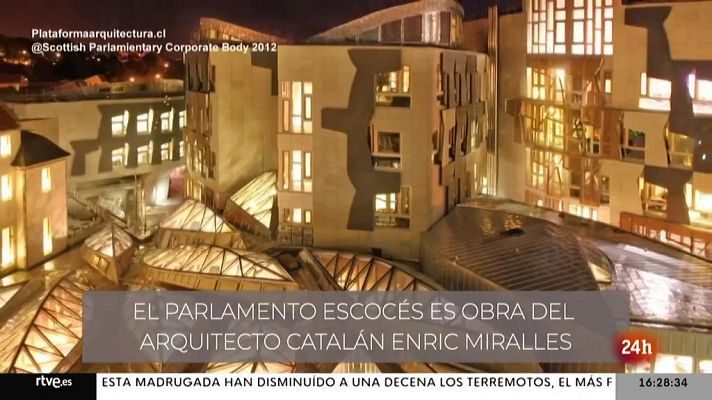 Parlamento - El parlamento escocés, obra del arquitecto Enric Miralles