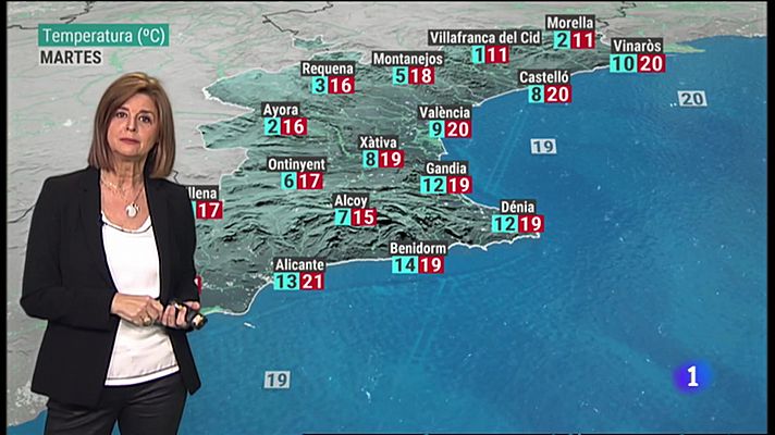 El tiempo en la Comunitat Valenciana - 08/11/21