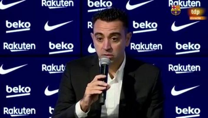 Xavi Hernández: "Venimos con una idea muy clara. Jugar bien es la intención"