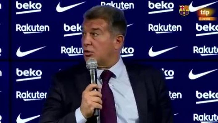 Fútbol - Joan Laporta: "El fichaje de Xavi tenía que ser ahora"