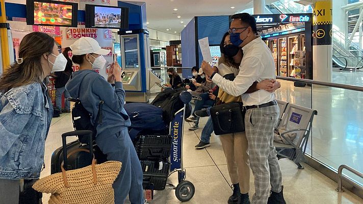 Telediario 2 - Estados Unidos reabre sus fronteras para los viajeros internacionales