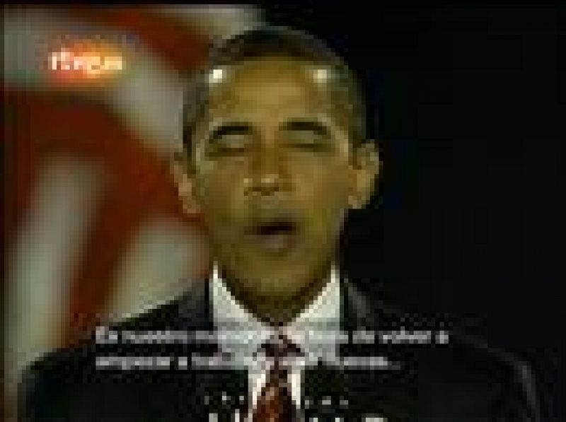  Barack Obama gana las elecciones, en La 2 Noticias