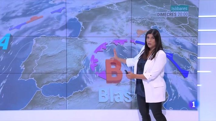 El temps - La borrasca Blas s'aproxima a Catalunya