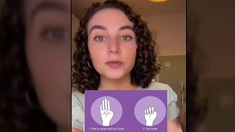 El gesto viral contra la violencia machista que salvó a una joven secuestrada en Estados Unidos