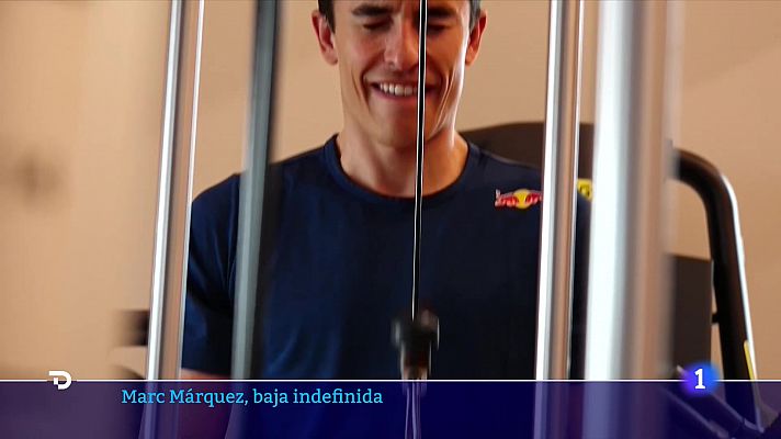 Telediario 1 - Marc Márquez no acabará la temporada por sus problemas de visión