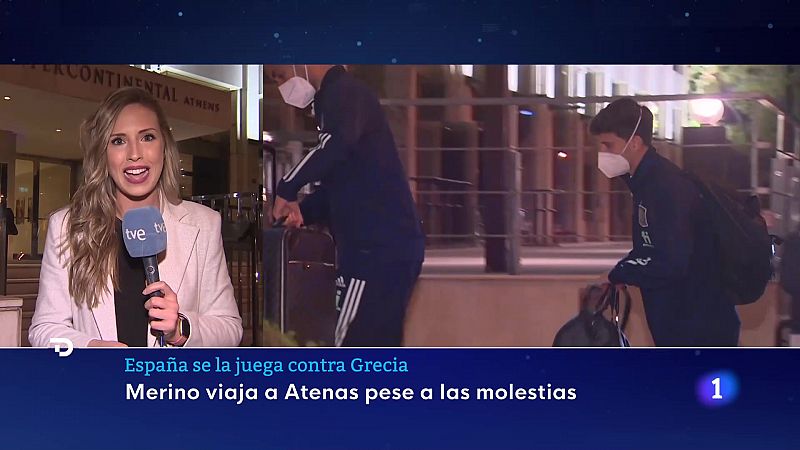 La selección ya está en Atenas con todos los jugadores, incluido Merino -- Ver ahora