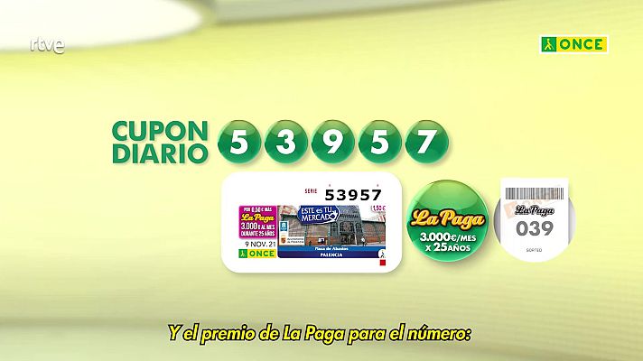 Sorteos ONCE - Sorteo ONCE - 09/11/21