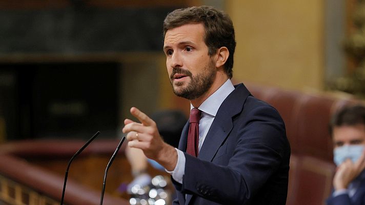 Informativo 24h - Casado carga contra Sánchez por pactar los Presupuestos "con los más radicales de Europa"