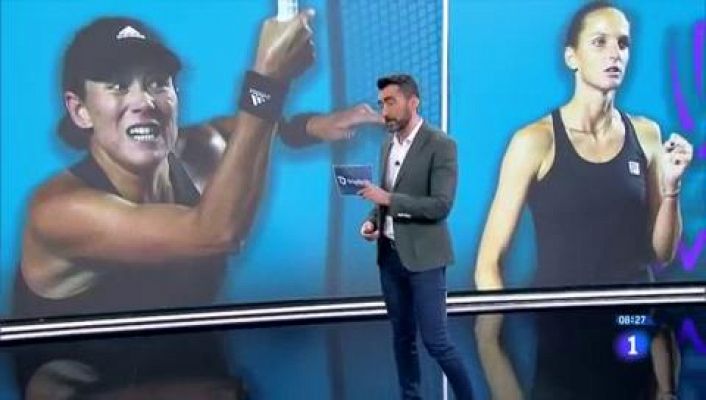 Telediario Matinal - Muguruza arranca la WTA Finals cayendo ante la checa Pliskova