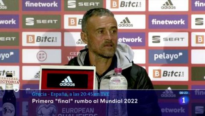 Telediario Matinal - España, a ganar a Grecia para optar al Mundial