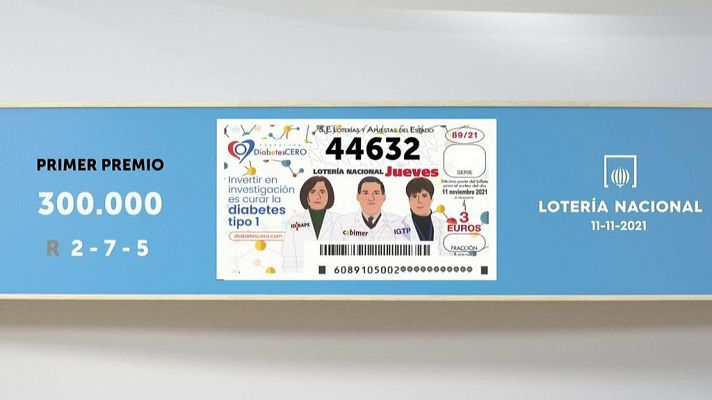 SELAE - Sorteo de la Lotería Nacional del 11/11/2021