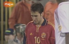 Raúl falla el penalti en la Eurocopa'00
