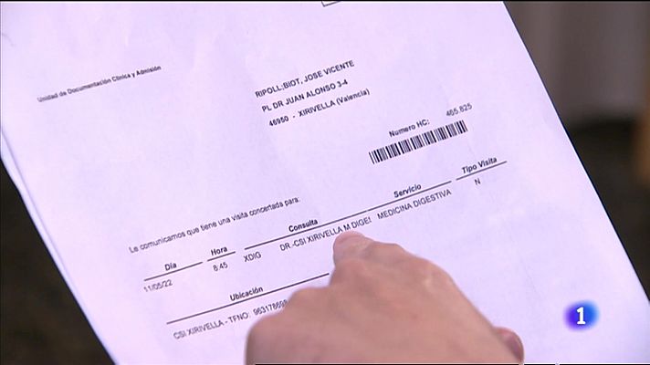 L'informatiu - Comunitat Valenciana - Siete meses en lista de espera para el especialista