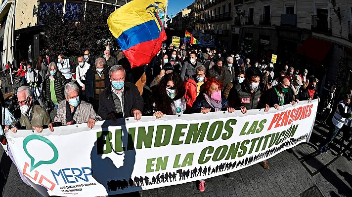 Manifestaciones para "blindar" las pensiones en la Constitución