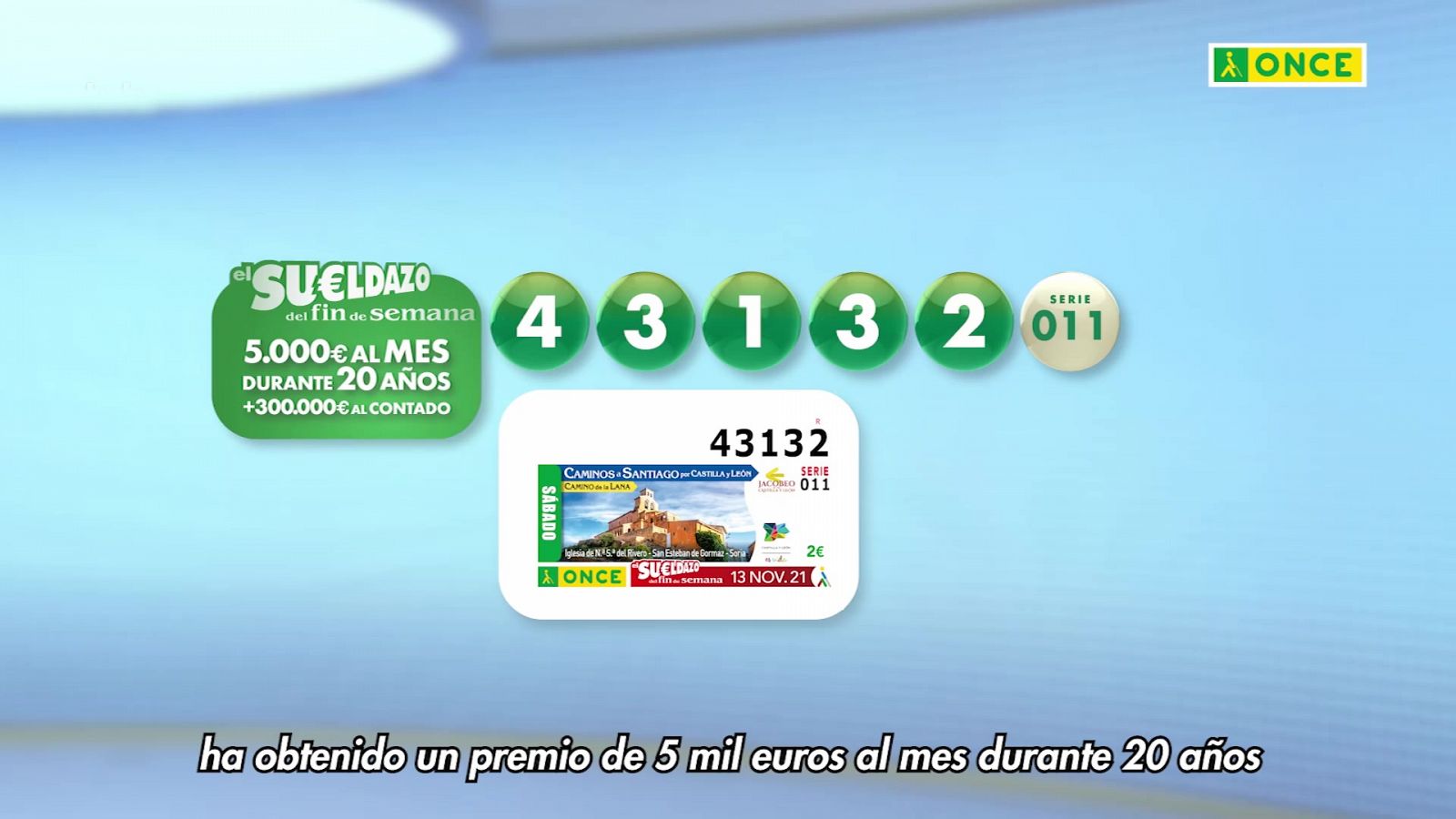 Sorteo ONCE - 13/11/21 - ver ahora