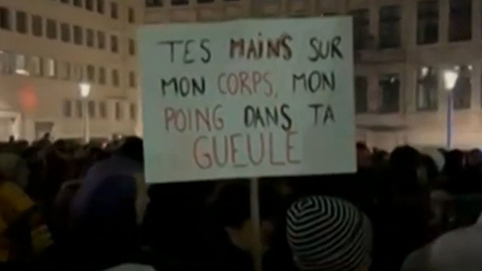 Manifestación en Bruselas para denunciar la violencia sexual en los bares - Informativo 24h | Ver