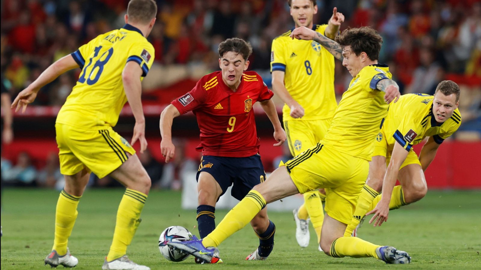 Fútbol - Clasificación Mundial 2022: España - Suecia