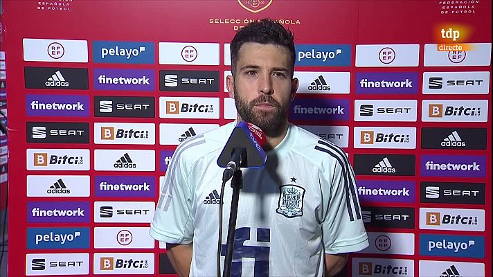 Fútbol - Jordi Alba: "La gente se ha vuelto a ilusionar con esta selección"
