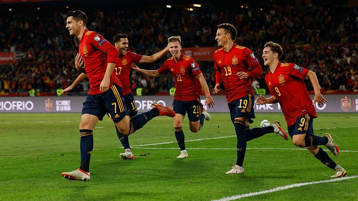 Fútbol - Resumen y goles del España 1-0 Suecia de clasificación a Catar 2022
