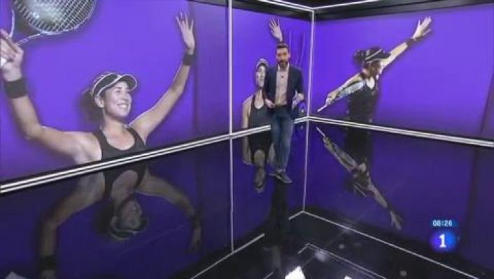 Telediario Matinal - Muguruza derrota a Kontaveit y se cita con Badosa en semifinales