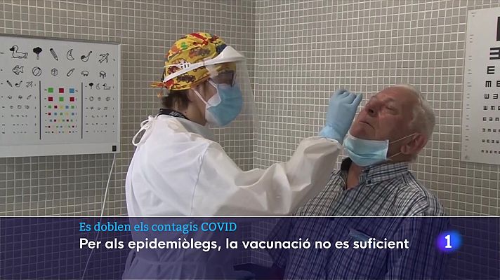 Pugen els contagis per la covid-19: el doble en una setmana