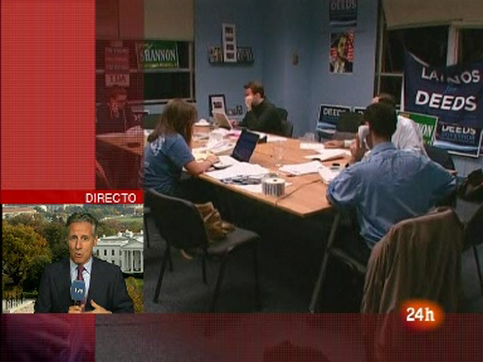 Estados Unidos celebra elecciones locales un año después de la victoria de Barack Obama en las urnas. Los resultados serán interpretadas como un examen a la gestión del presidente durante este año (03/11/09).