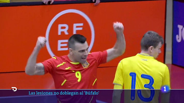 Telediario 2 - El regreso de Sergio Lozano a la selección de fútbol sala