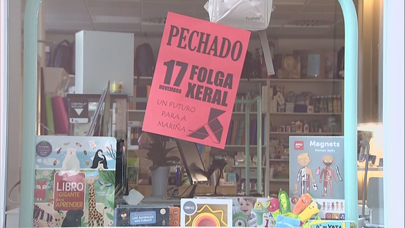 Seguemento masivo da folga xeral na Mariña