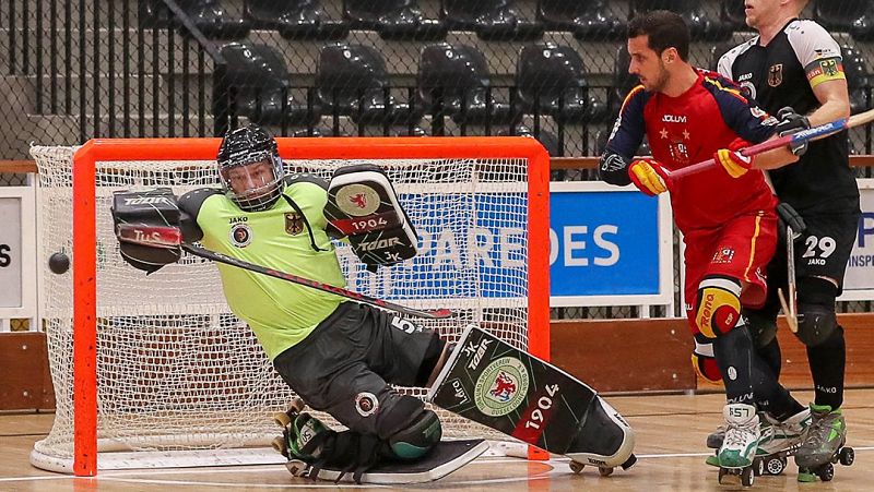 Las mejores jugadas del Alemania 2-11 España del Europeo de hockey patines -- Ver ahora