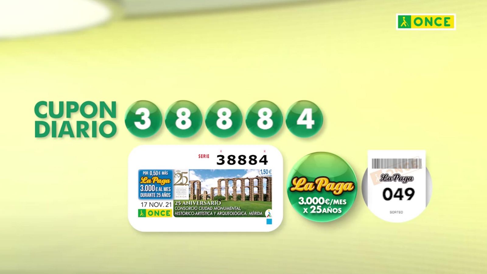 Sorteo ONCE - 17/11/21 - ver ahora