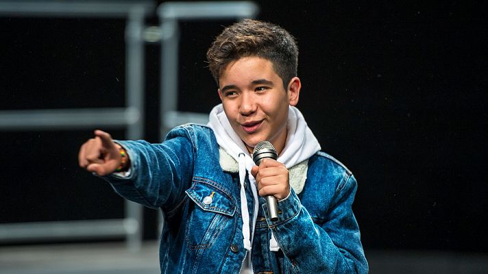 Eurovisión Junior - Levi Díaz ensaya la puesta en escena de "Reír"